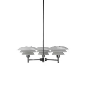Image of Opal Multi Arm Dome Shade Pendant Ceiling Light