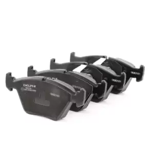Image of DELPHI Brake pad set BMW,MG LP1843 34112157573,34112357229,34113404362 34116750148,34116754705,34116761243,3411677965,34116779652,SFP000040,SFP000040
