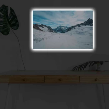 Image of 4570KARDACT - 034 Multicolor Decorative LED Lighted Canvas Painting