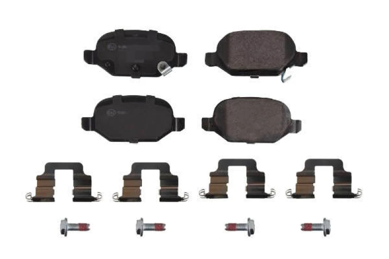 Image of SWAG 33 10 2788 Brake pad set Rear Axle, with acoustic wear warning, with fastening material Brake Pad Set,disc brake (402)
