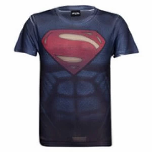 Image of DC Comics Mens Superman Muscle T-Shirt - Blue - L