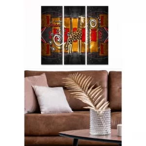Image of MDF1032088078 Multicolor Decorative MDF Painting (3 Pieces)