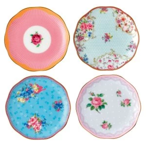 image of Royal Albert Candy mix mixed set of 4 mini plates