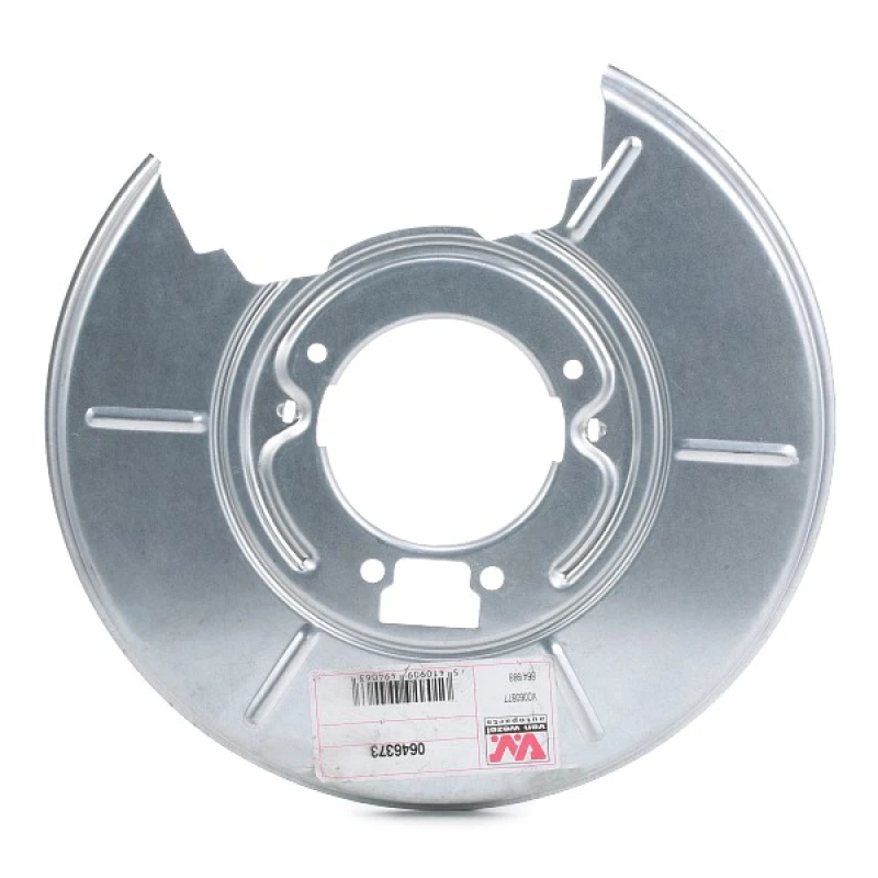 Image of VAN WEZEL 0646373 Brake Disc Back Plate Rear Axle Left Splash Panel,brake disc (1330)