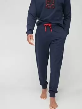 Image of HUGO Hugo Bodywear Monologo Lounge Pant, Dark Blue Size M Men