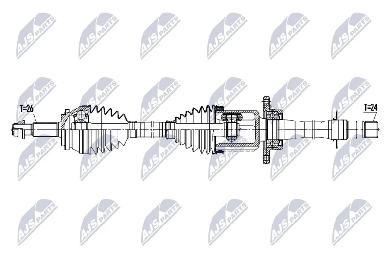 Image of NTY Drive shaft NTY NPW-TY-236