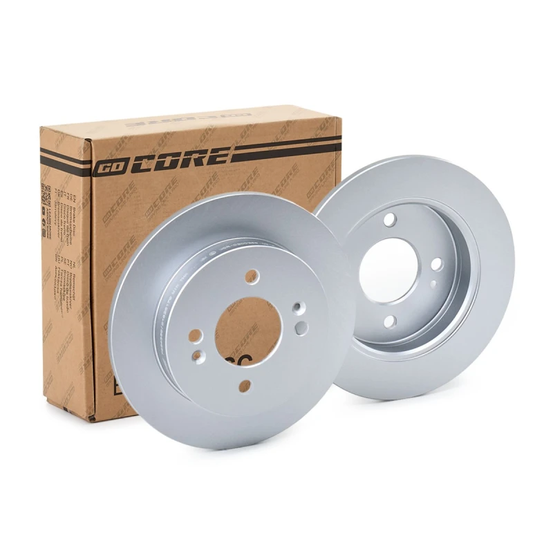 Image of goCORE GCH20054 Brake disc Rear Axle, Solid, Cast Iron, Coated, without bolts/screws Cast Iron Brake Disc (82)