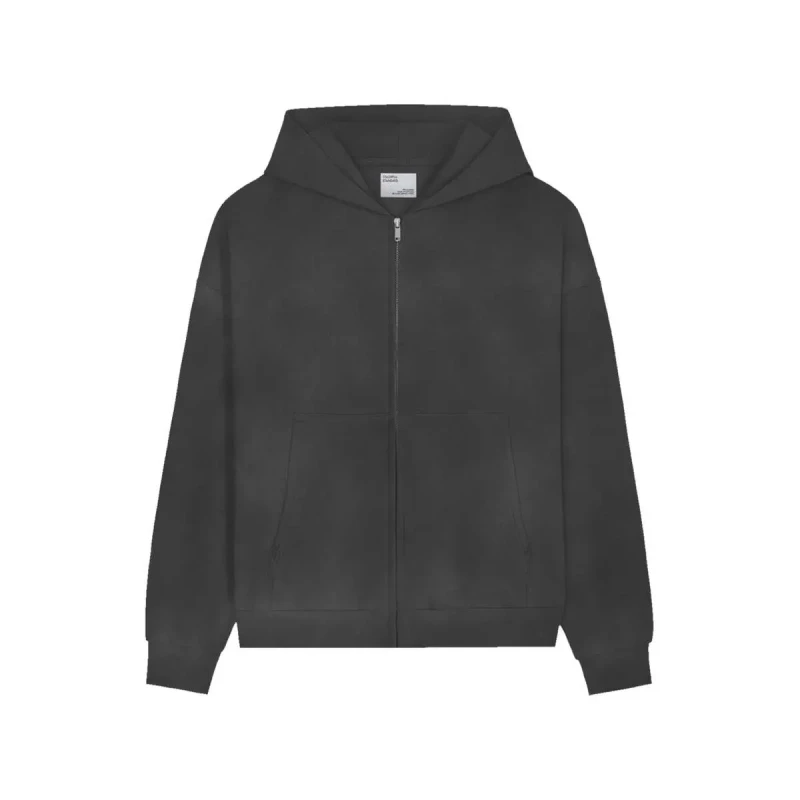 Image of Colorful Standard Oversized zip-up hoodie Colorful Standard Organic faded Black Noir Unisex XL