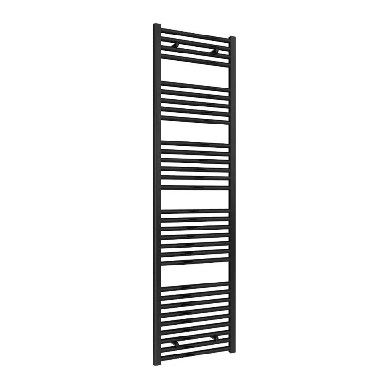 Image of Bathroom Kingdom Diva Black Straight Heated Towel Rail 1800x500 Black Unisex