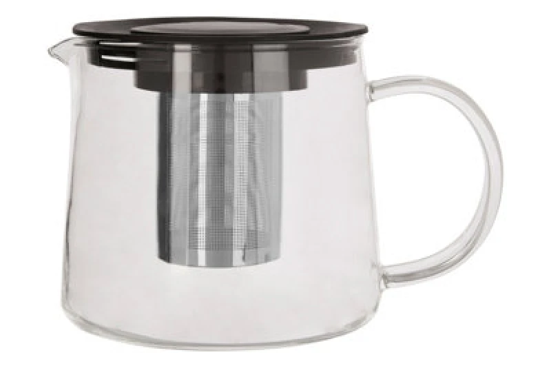 Image of Orsina Premium 1000Ml Glass Heat Resistant Teapot, Efficient Pot For Dining Table, Ergonomic Teapot For Breakfast