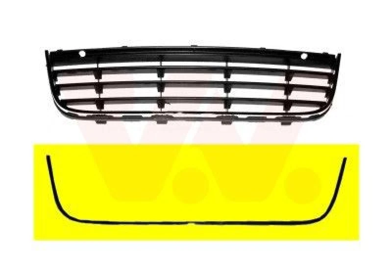 Image of VAN WEZEL Trim / Protective Strip Set, radiator grille VAN WEZEL 5886419