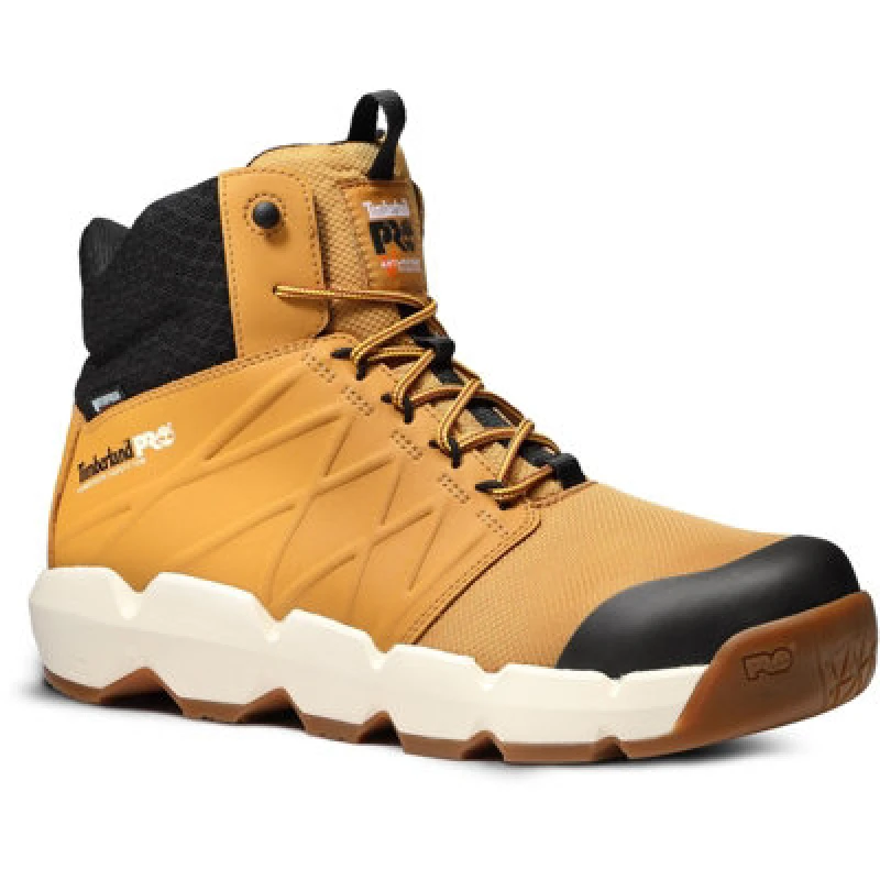 Image of Timberland Pro Mens Morphix 6' Waterproof Safety Boots UK Size 10.5 (EU 45) WHEAT TIM091-WHEAT-10.5