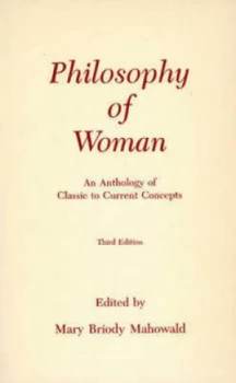 Image of Philosophy of Woman by Mary B. Mahowald Book