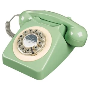 Image of Wild and Wolf 1960s Design 746 Corded Telephone- Green