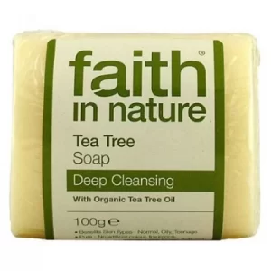 Image of Faith in Nature Tea Tree Soap 100g