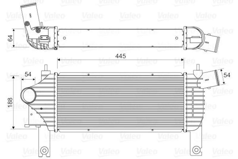 Image of Intercooler VALEO 818608