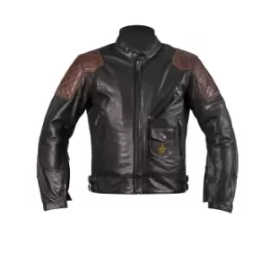 Image of Helstons Chuck Buffle & Vachette Black Camel 2XL