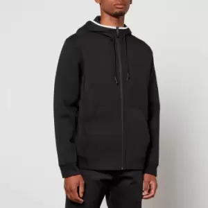Image of BOSS Athleisure Sgover Logo Detail Cotton-Blend Hoodie - L