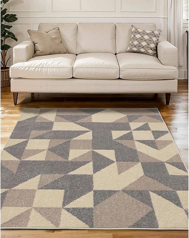 Image of Homemaker Juno Geometric Rug Natural - Homemaker - Size: 160X230 Natural 160X230 HR98302