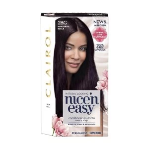 Clairol Nice 'N Easy Burgundy Black Permanent Hair Colour 2BG