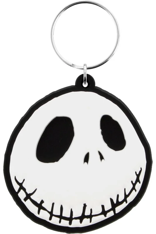 Image of Nightmare Before Christmas Jack Rubber Keyring in White White Unisex One Size