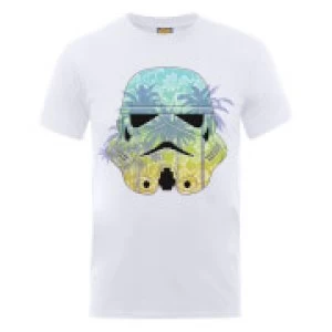 Image of Star Wars Stormtrooper Hawaii T-Shirt - White - L