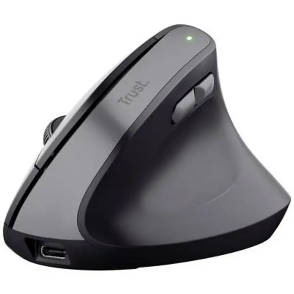 Image of Trust Trust TM-270 Ergonomic mouse Wireless Optical Black 6 Buttons 800 dpi, 1200 dpi, 1600 dpi, 2400 dpi Ergonomic, Quiet keypad, Built-in scroll whe