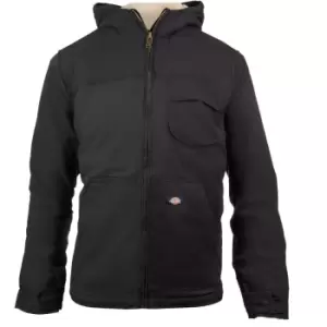 Image of Dickies Mens Sherpa Lined Duck Full Zip Hooded Jacket 3XL - Chest 50-52'