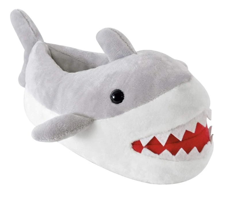 Image of Sock Snob Childrens Kids Shark Themed Slippers - S
