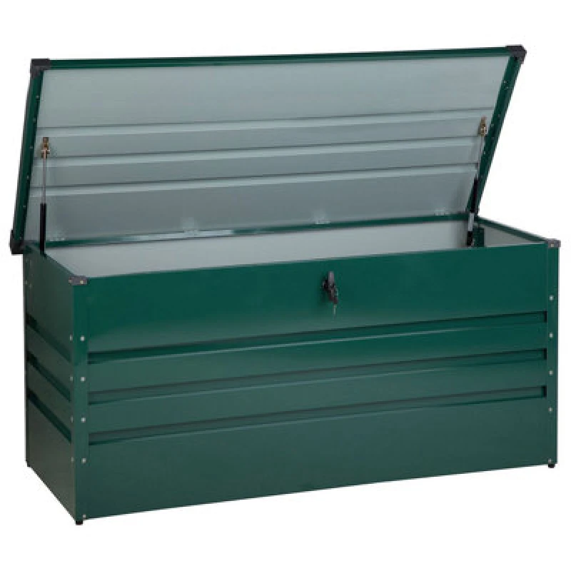 Image of Beliani Storage Box Cebrosa 132cm 62cm Dark Green