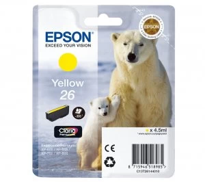 Image of Epson Polar Bear T2614 Yellow Ink Cartridge
