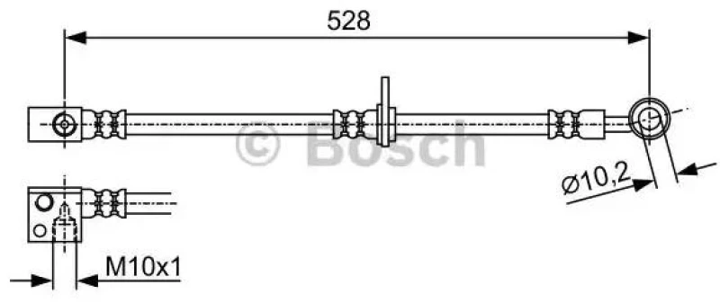 Image of Bosch 1 987 481 974 Brake Hose Brake Hose (83)