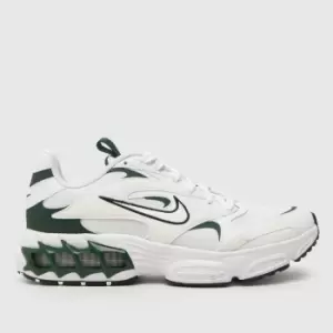 Image of Nike air zoom fire trainers in white & green