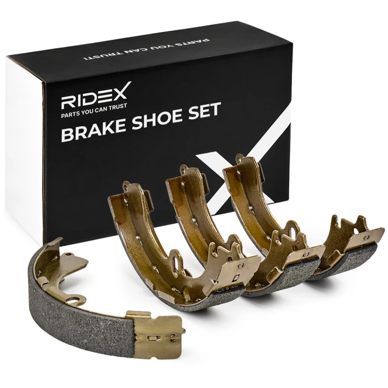 Image of RIDEX 70B0121 Brake Shoes Rear Axle, Ø: 200mm, without lever Brake Shoe Set (70)