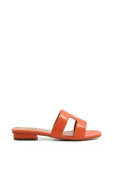 image of Wide Fit 'Loupe' Leather Sandals