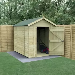 image of 8' x 6' Forest Timberdale 25yr Guarantee Tongue & Groove Pressure Treated Windowless Apex Shed (2.5m x 1.98m)