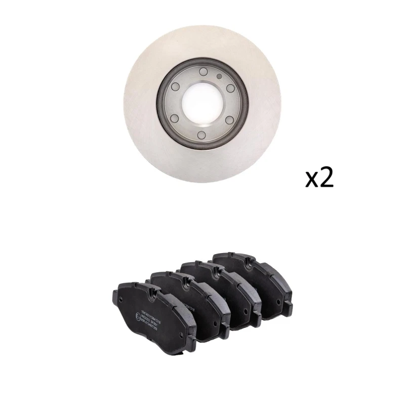 Image of RIDEX 3405B3489 Brake disc and pads set Brake Disc Type: internally vented Brake Set,disc brakes (3405)