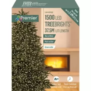Image of Premier Decorations 1500 Multi Action TreeBrights, Warm White