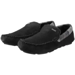 Image of Barbour Mens Monty Slippers Black Suede 9 (EU43)