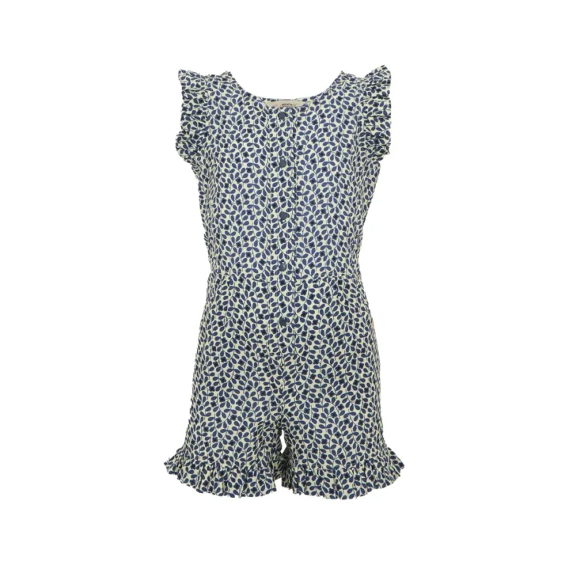 Image of Poplin jumpsuit for girls Regatta Orla Kiely Bleu Female 3/4 ans