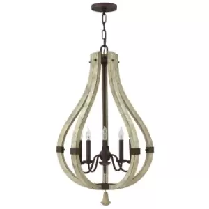 Image of 5 Bulb Chandelier Hanging Pendant LIght Iron Rust LED E14 60W Bulb