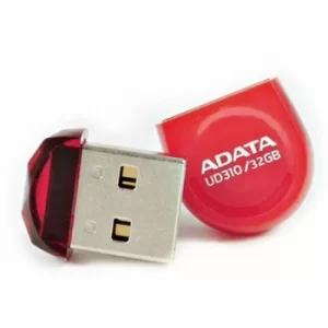 image of ADATA 32GB USB 2.0 UD310 Dashdrive Durable Memory Pen, Micro, Rugged, Red