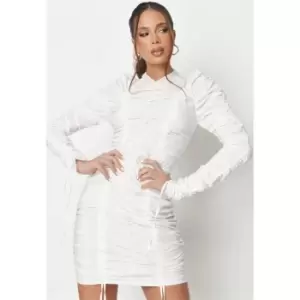 Missguided Tall Ruched Dress - White