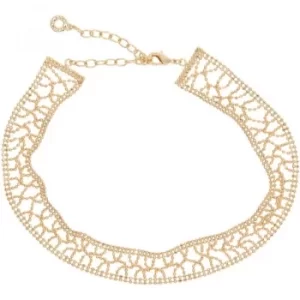 image of Ladies Anne Klein Gold Plated Just Shine Choker Necklace