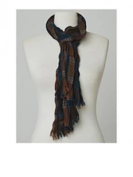 Joe Browns Joe Browns Oslo Check Scarf, Navy Multi, Men