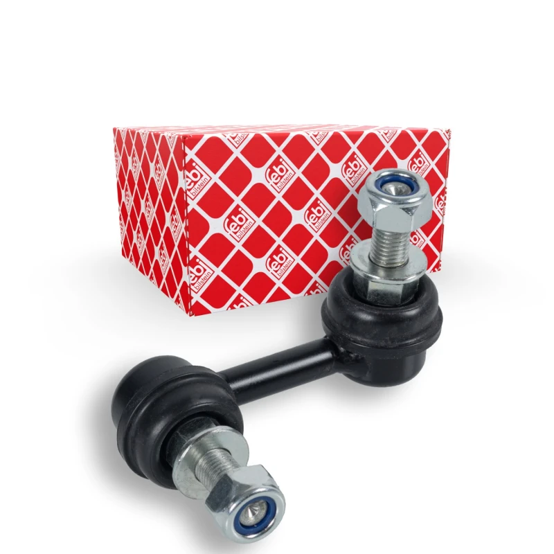Image of FEBI BILSTEIN 21815 Anti-roll bar link OE Turbo NEW, Front Axle Right, with nuts Steel Link Stabiliser (3229)