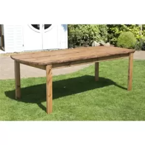Image of Charles Taylor Wooden Large Rectangular Garden Dining Table 8 Seater