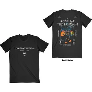 Image of Bring Me The Horizon - Love Is All We Have Unisex Large T-Shirt - Black