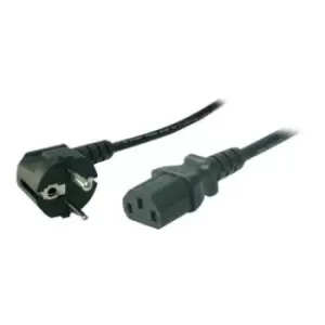 image of LogiLink Power Cable - Power IEC 60320 C13 -> Power CEE 7/7 male - 1.8m - Black