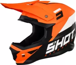 image of Shot Furious Chase Motocross Helmet, black-orange Size M black-orange, Size M